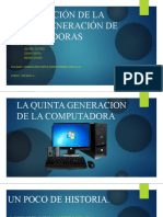 Presentación de La Quinta Generación de Computadoras