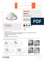 Metalux Uhb Round Led High Bay Specsheet