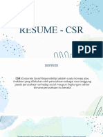 Resume Teori CSR