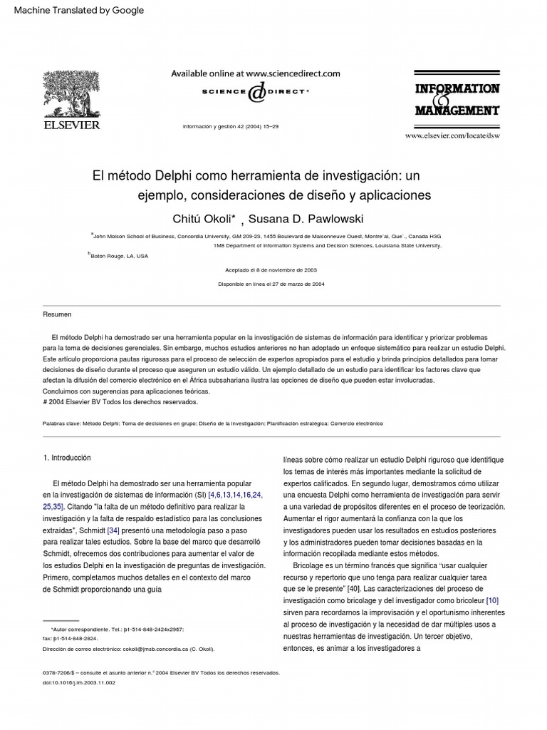 Delphi Case Traducido PDF Validez (Estadísticas) Cuestionario