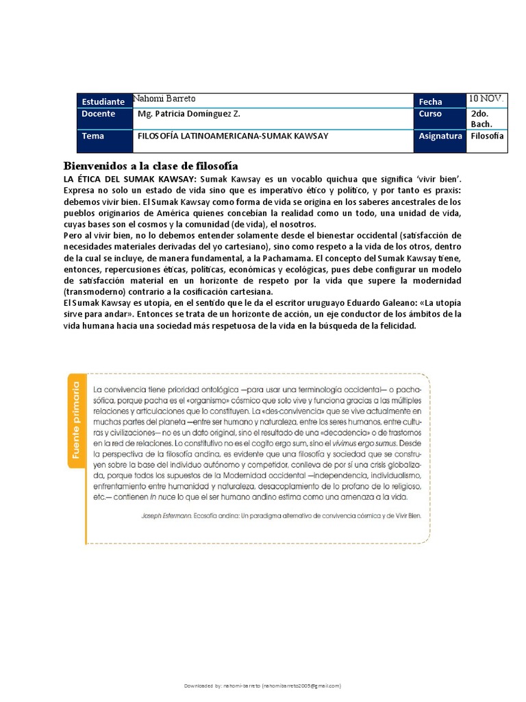 Sumak Kawsay PDF