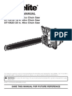 Operator'S Manual: UT10517 / 18 In. 42cc Chain Saw UT10518 / 18 In. 46cc Chain Saw UT10520 / 20 In. 46cc Chain Saw