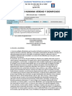 3° Año - Ficha de Aprendizaje 1 - Sexualidad Humana Verdad y Significado