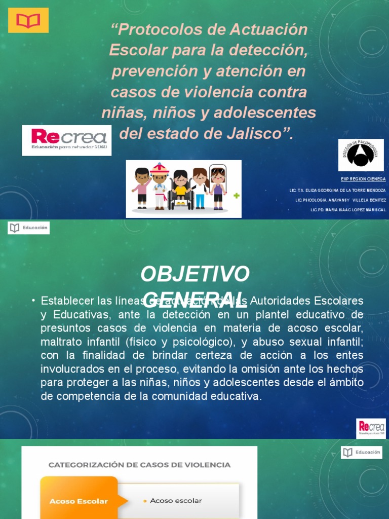 Protocolo de Prevención de Violencia Escolar | PDF | Abuso infantil ...