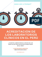 Acreditacion de Los Laboratorios Clinicos en El Peru