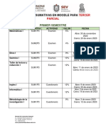 Cuadro Actividades Sumativas Tercer Parcial