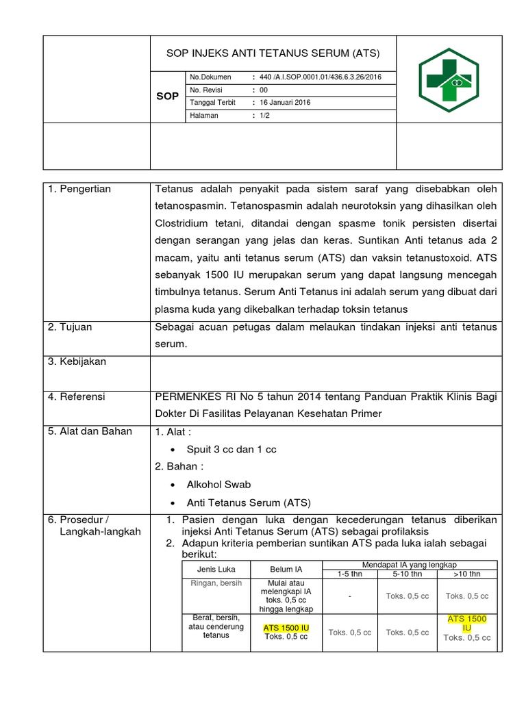 Sop-Ats | PDF