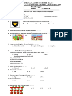 PENILAIAN AKHIR SEMESTER Tema 4 Kls 1 2021