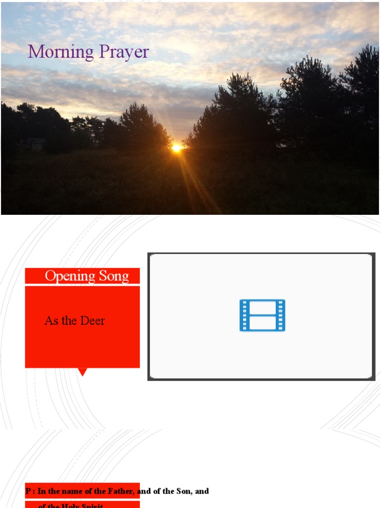 Morning Prayer Plus Pdf Jesus God The Father