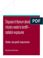 Jones DIsposal of Titanium Dioxide Industry