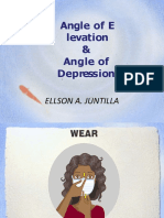 Angles of Elevation and Depression