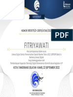 Fitriyawati: NOMOR: 18513175/21-23876/LITDIG/2022
