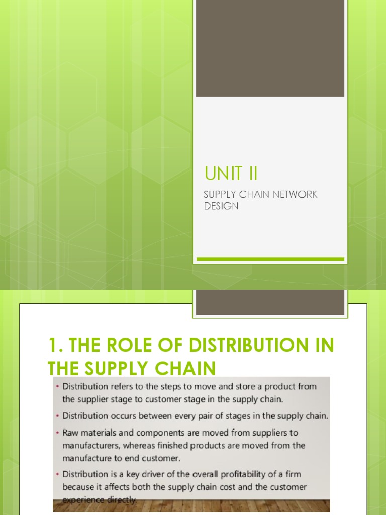 Role of Distribution Network PDF