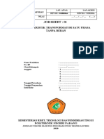 Job Sheet-02 Karakteristik Trafo 1 Fasa No-Load