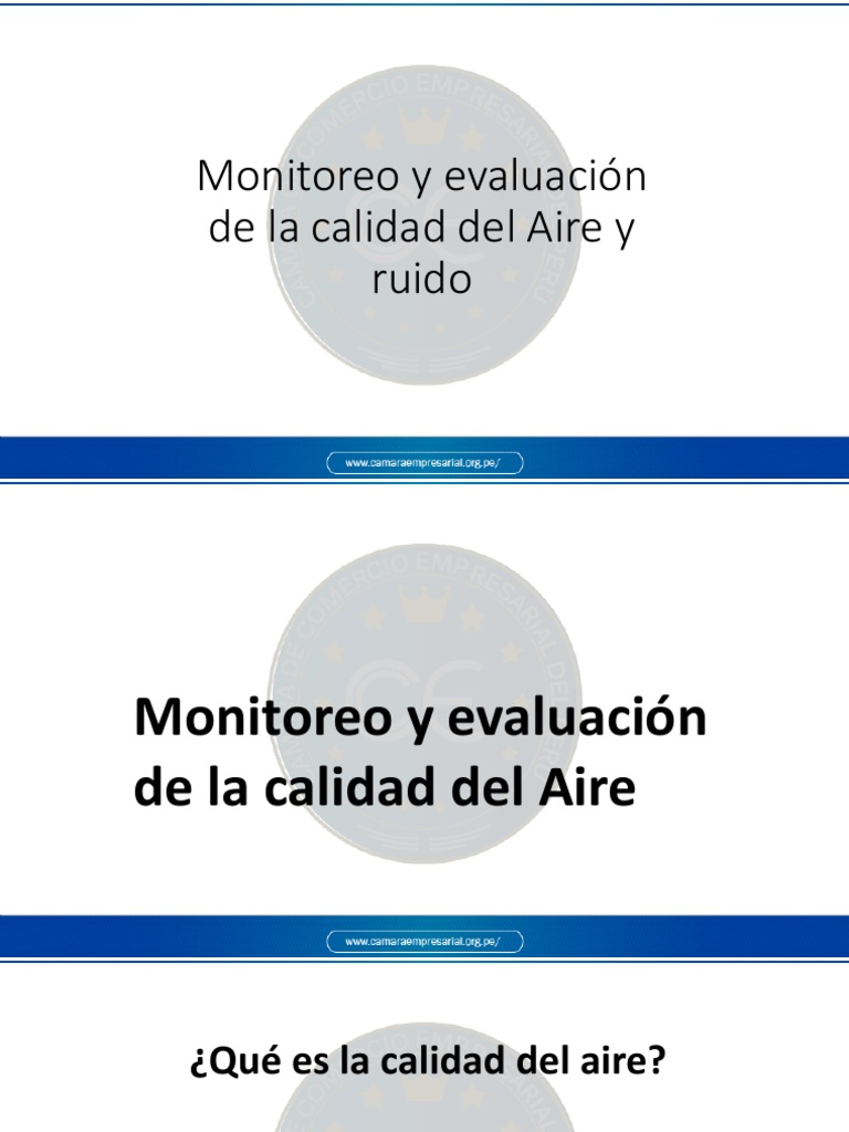 Monitoreo y Evaluación de La Calidad Del Aire | PDF | La contaminación ...