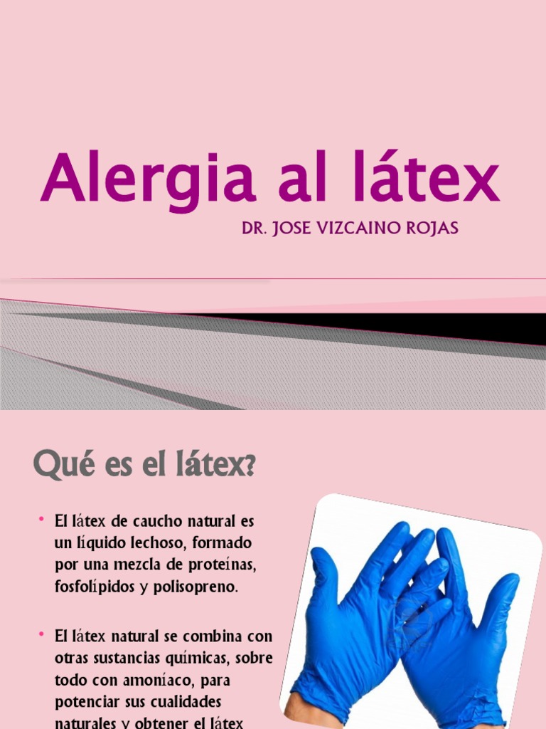 Alergia al látex: síntomas y tratamiento | PDF | Alergia | Epidemiología