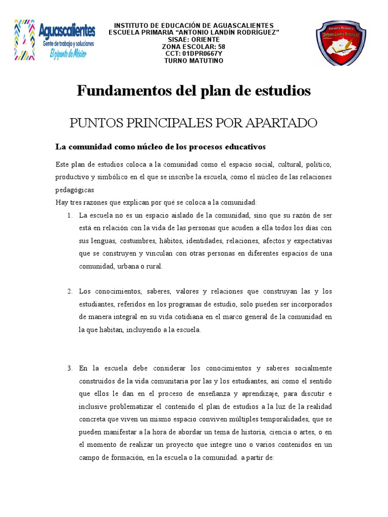 Comunidad y Aprendizaje en Educación Primaria | PDF | Plan de estudios ...