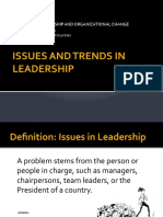 Issues and Trends in Leadership