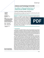Size Effect in Flexural Behaviour of Unidirectional GFRP Composites