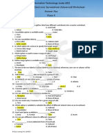 Unit2 Spreadsheets Worksheet MCQsAnsKey ClassX-Part B