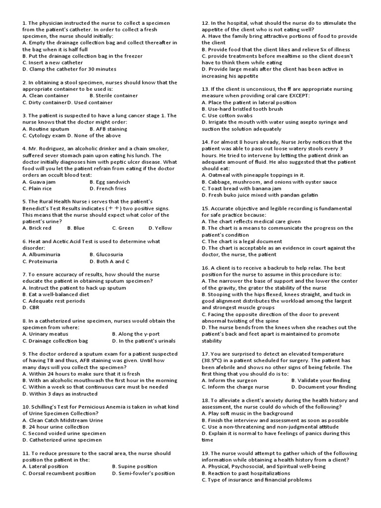 Review Question PDF Urinary Incontinence Pulse