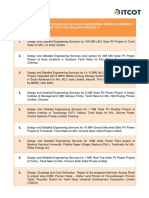 Detailed Engineering Studies As On 31.12.2021