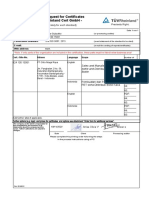 Printing Request for ISO 9001 Certificates