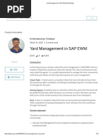 Yard Management in SAP EWM - SAP Blogs