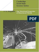 The Electrical Properties of Disordered Metals PDF