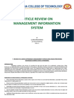 Management Information Systems Reviews