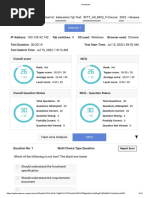 Testing MCQ