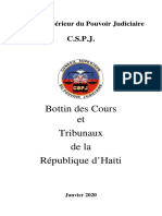 Bottin des Cours et Tribunaux Haitiens _CSPJ_Janvier_2020