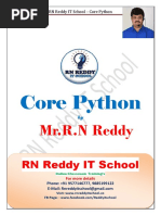 RN Reddy Core Python