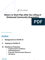Return to Work Plan After Lifting of ECQ