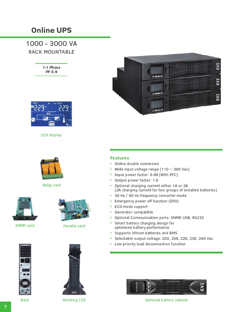 Online UPS Specifications and Features | PDF | Electronic Engineering ...