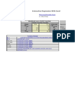 Interactive Regression With Excel: D. Kelly O'Day