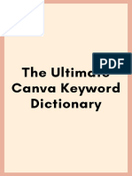 The Ultimate Canva Keyword Dictionary