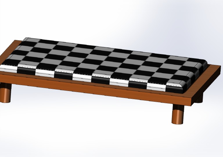 damier classique tie