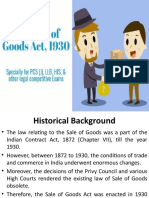 Introduction To Sale of Goods Act