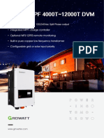 Growatt SPF 4000T-12000T DVM Inverter Datasheet