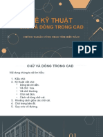 Vẽ Kỹ Thuật: Chữ Và Dòng Trong Cad