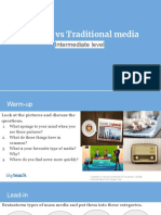 Internet Vs Traditional Media Worksheet