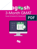 3 Month GMAT Study Schedule For Advanced Students 2020