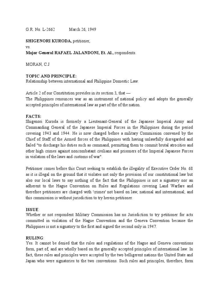 G r no l 2662 march 26 1949 pdf war crime public law