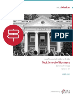 Mbamission Dartmouth Tuck Insiders Guide 2020 2021