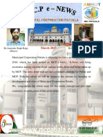 Sh. Amrinder Singh Bajaj releases MCP e-Newsletter