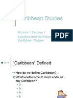 Caribbean Studies Module 1 B Location and Definition of the Caribbean