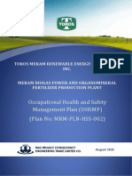 Occupational Health and Safety Management Plan