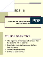 Eds 111 A Historical Background Week 1