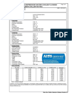 JK Paper 209.7 TR Water Cooled Screw Chiller Rating Sheet